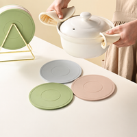 Round Silicone Trivet Mat, Multi‑Purpose Heat Resistant Hot Pot & Pan Table Protector