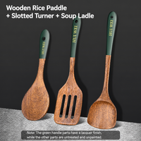 Natural Wooden Cooking Utensil Set – 3 Piece  Kitchen Tools