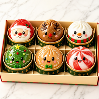 Christmas Dumpling Blind Box Squishy – Cute Holiday Stress Relief Toy for Christmas Gifts, Stocking Stuffers & Party Favors