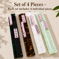 Set of 4 American Mahjong Rack Pushers, 20 Inch Mahjong Tile Racks