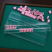 Set of 4 American Mahjong Rack Pushers, 20 Inch Mahjong Tile Racks