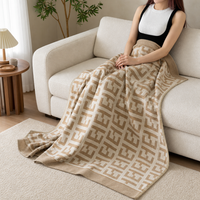 Soft Wrinkle-Resistant Luxury Throw Blanket 130 x 190 cm Nordic Air Conditioning Nap Blanket