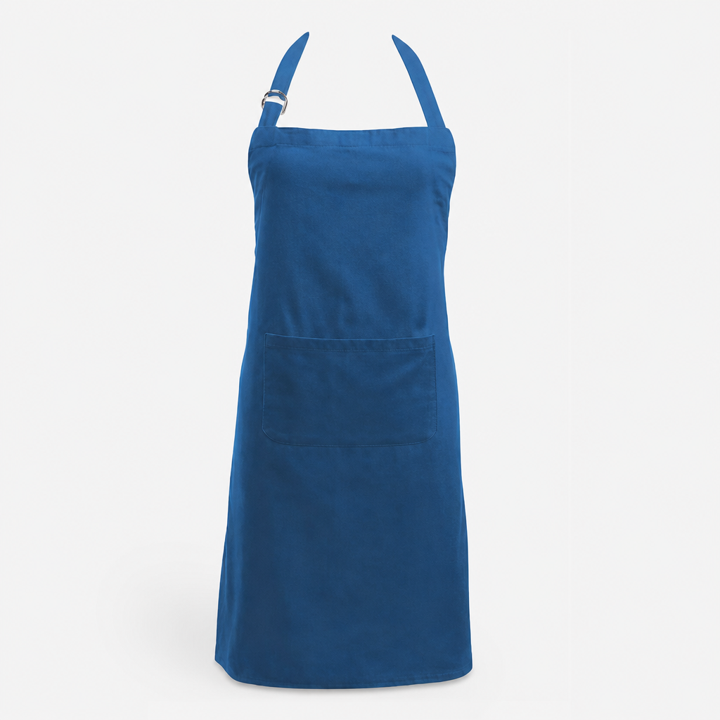 Water-Resistant Bib Apron – Polyester Cotton Neck Apron, Oil-Resistant Kitchen Cafe Baking Work Apron