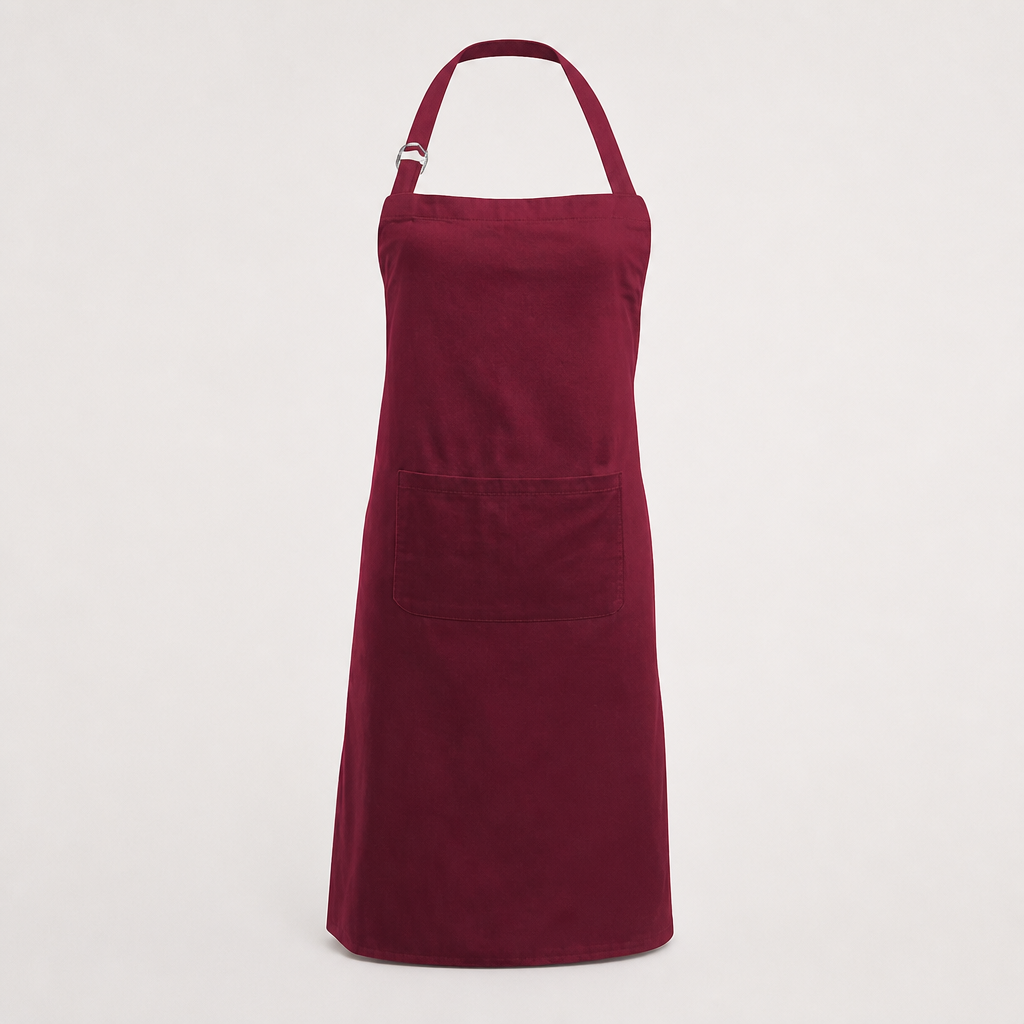 Water-Resistant Bib Apron – Polyester Cotton Neck Apron, Oil-Resistant Kitchen Cafe Baking Work Apron