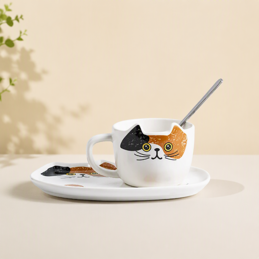Vintage Ceramic Cup and Saucer Set – European Luxury Coffee Cup Set