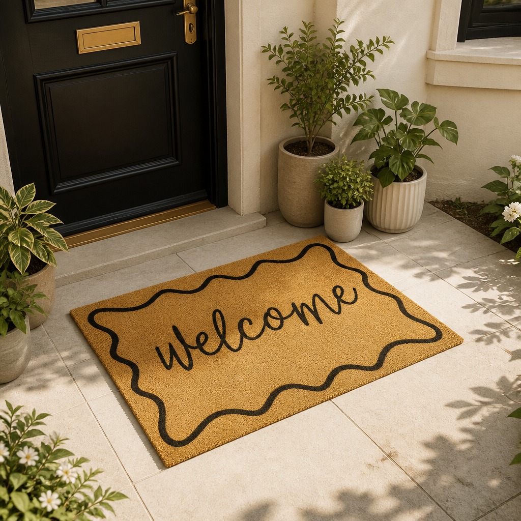 Nordic Faux Coir Doormat – Dirt Scraping Wear-Resistant Entry Mat