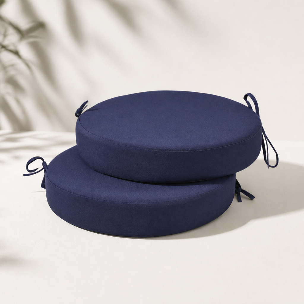 Round Outdoor Seat Cushion – Waterproof Patio Chair Pad