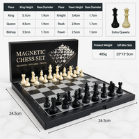 Magnetic Folding Chess Board – Portable Travel Chess Set with Storage Box
