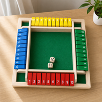 Number Flip Board Game – Interactive Four-Sided Tabletop  Toy