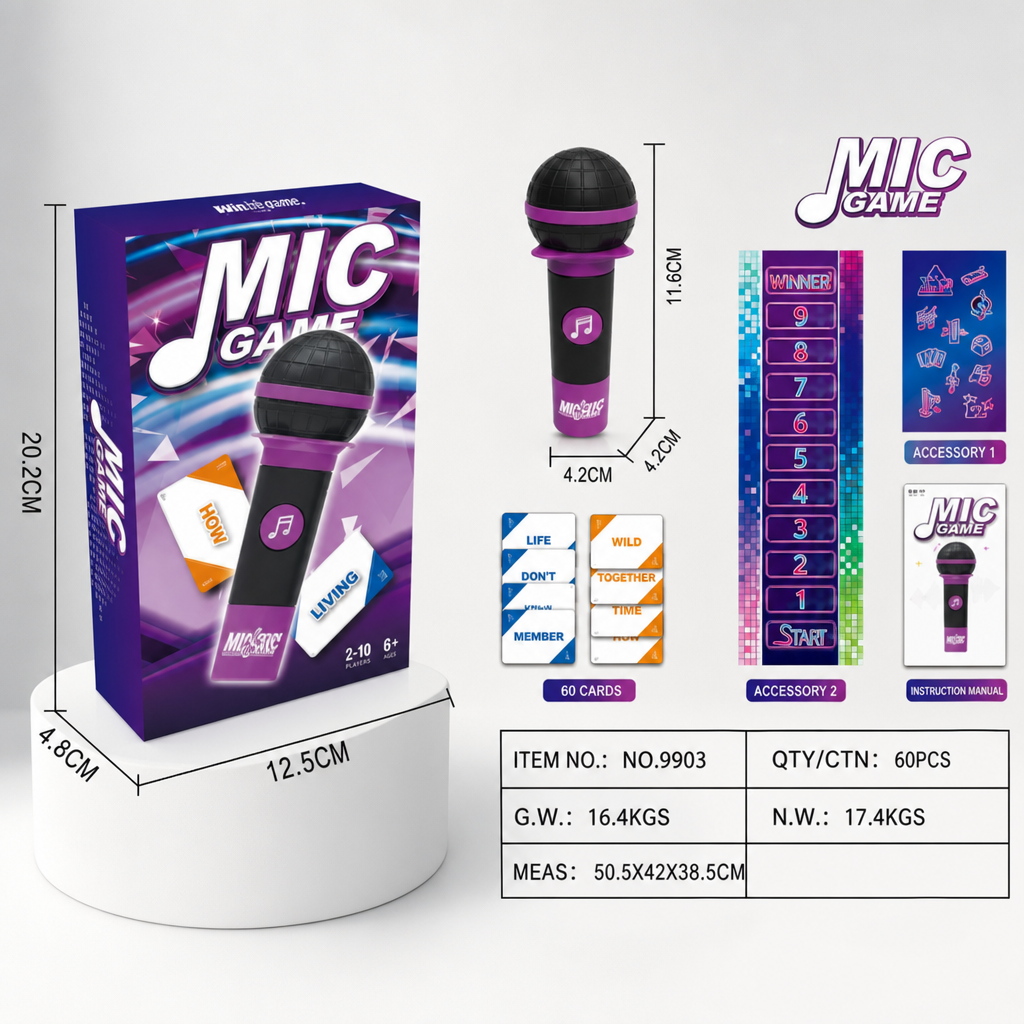 Bad Singer Board Game Card Game Party Music Game
