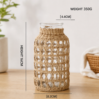 Woven Vase-Boho Natural Grass Planter