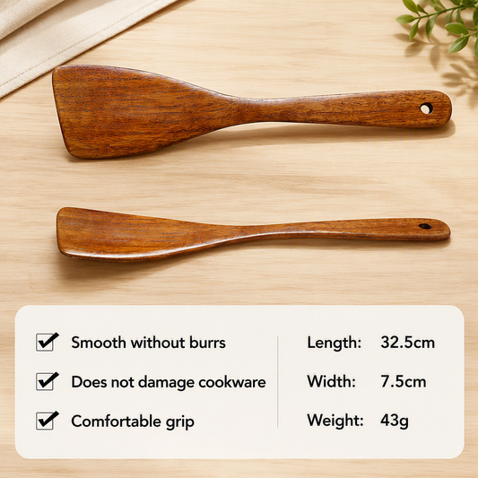 Wooden Spatula & Soup Ladle Cooking Tools