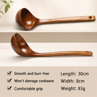 Wooden Spatula & Soup Ladle Cooking Tools