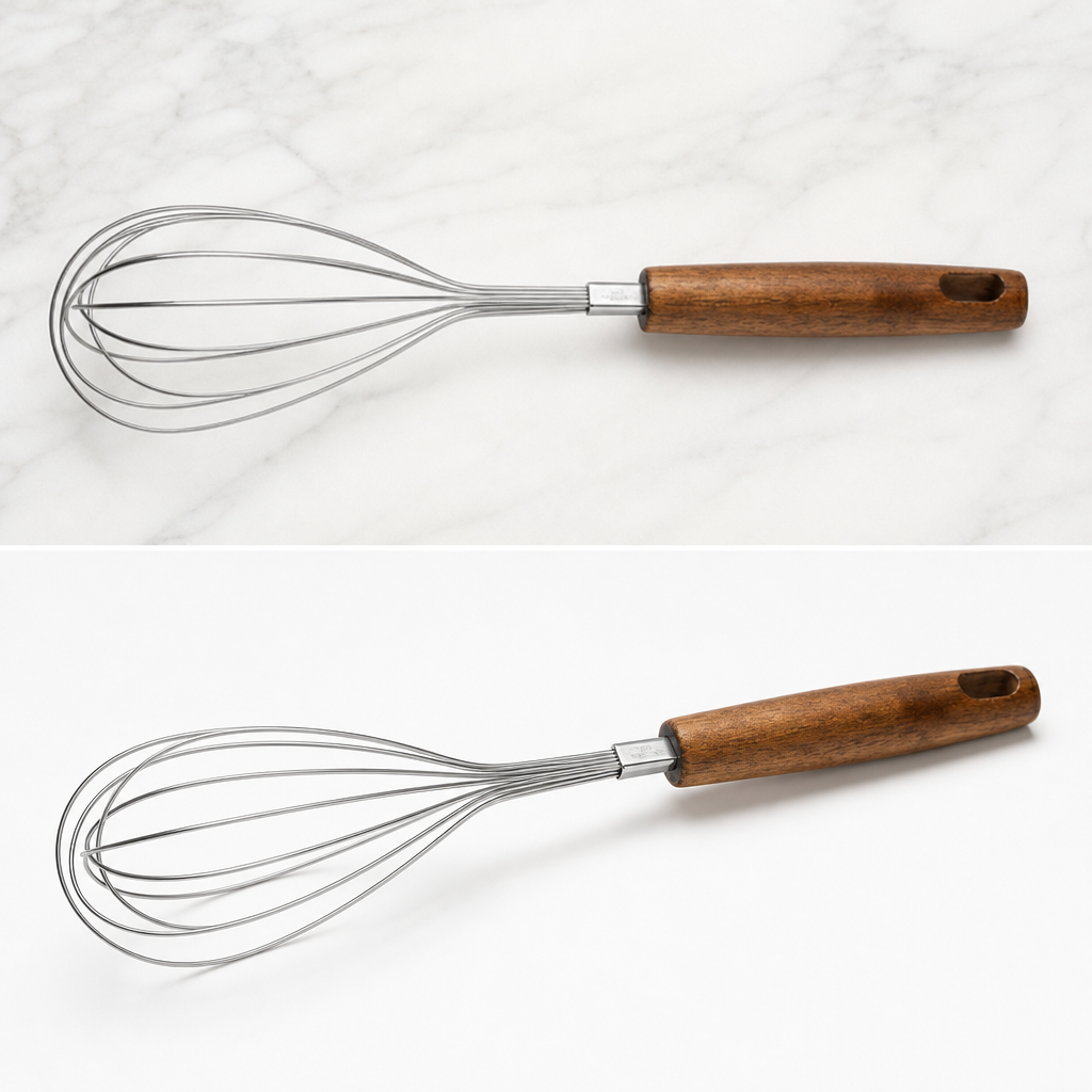 Stainless Steel Whisk – Handheld Egg Beater Kitchen Baking Tool