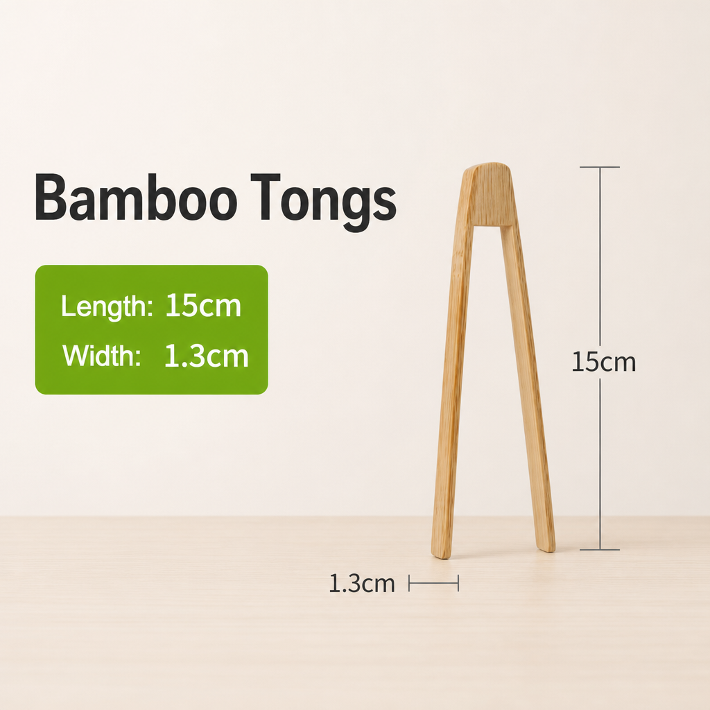 Bamboo Food Tongs – Multi-Purpose Wooden Tongs