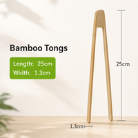 Bamboo Food Tongs – Multi-Purpose Wooden Tongs