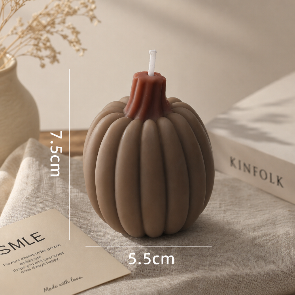 Halloween Pumpkin Scented Candle – Handmade Pumpkin Shaped Decorative Candle