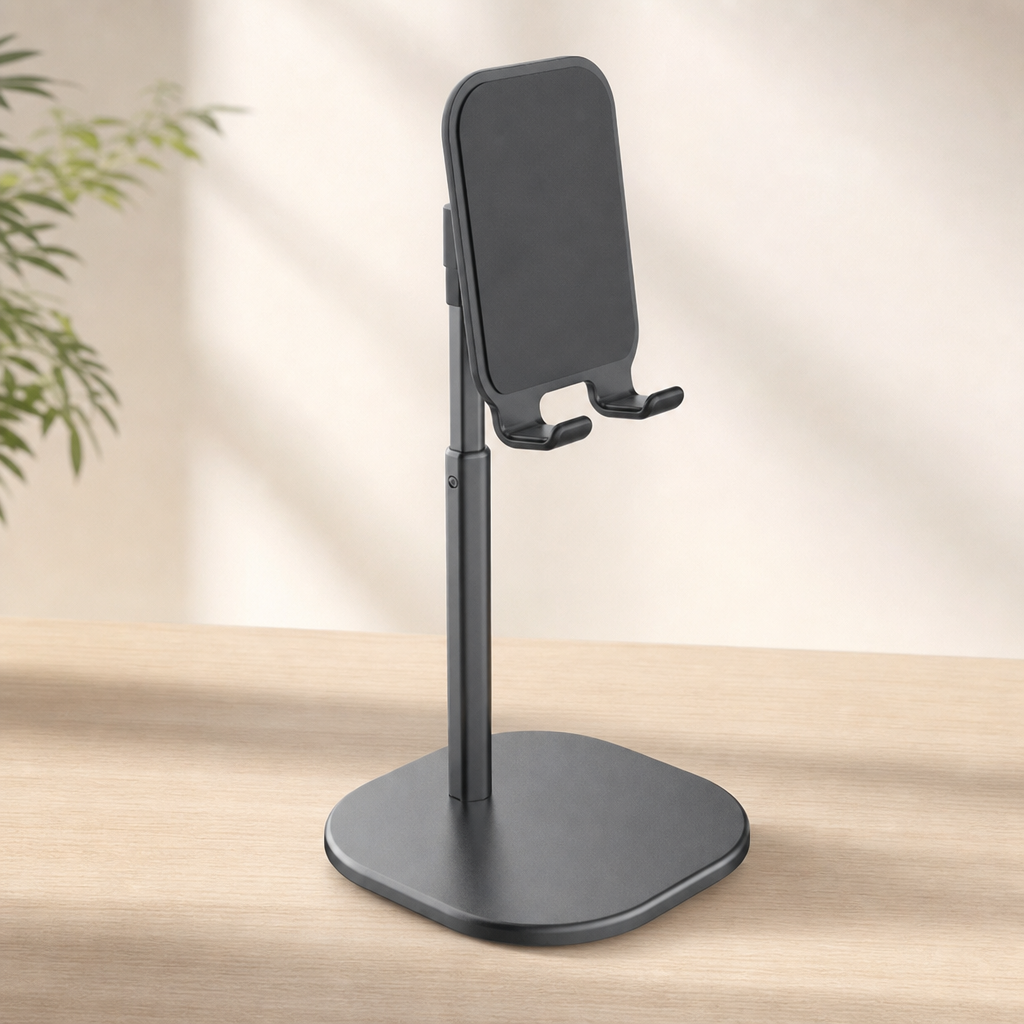 Aluminum Alloy Adjustable Desktop Stand – Height Adjustable Extendable Support Rack