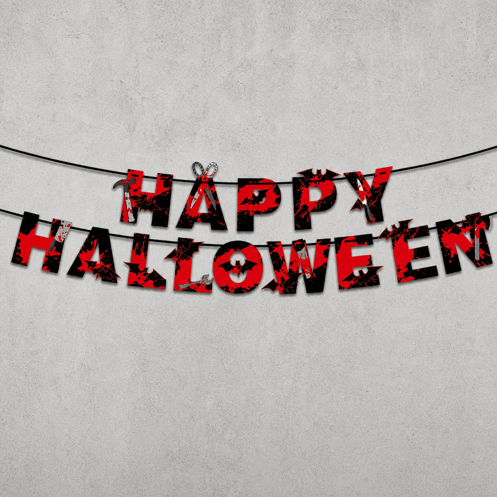 Halloween Party Banner – Happy Halloween Spiral Hanging Decorations
