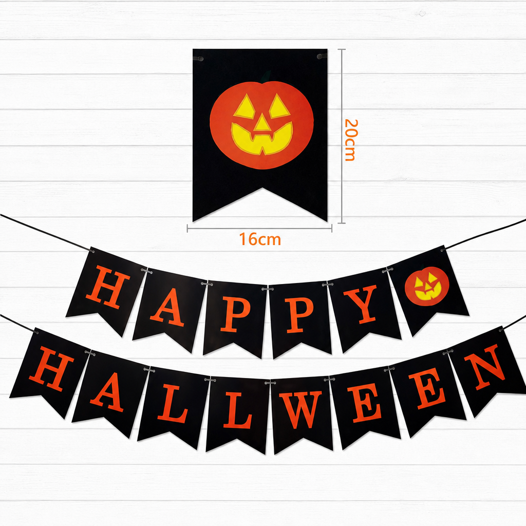 Halloween Party Banner – Happy Halloween Spiral Hanging Decorations