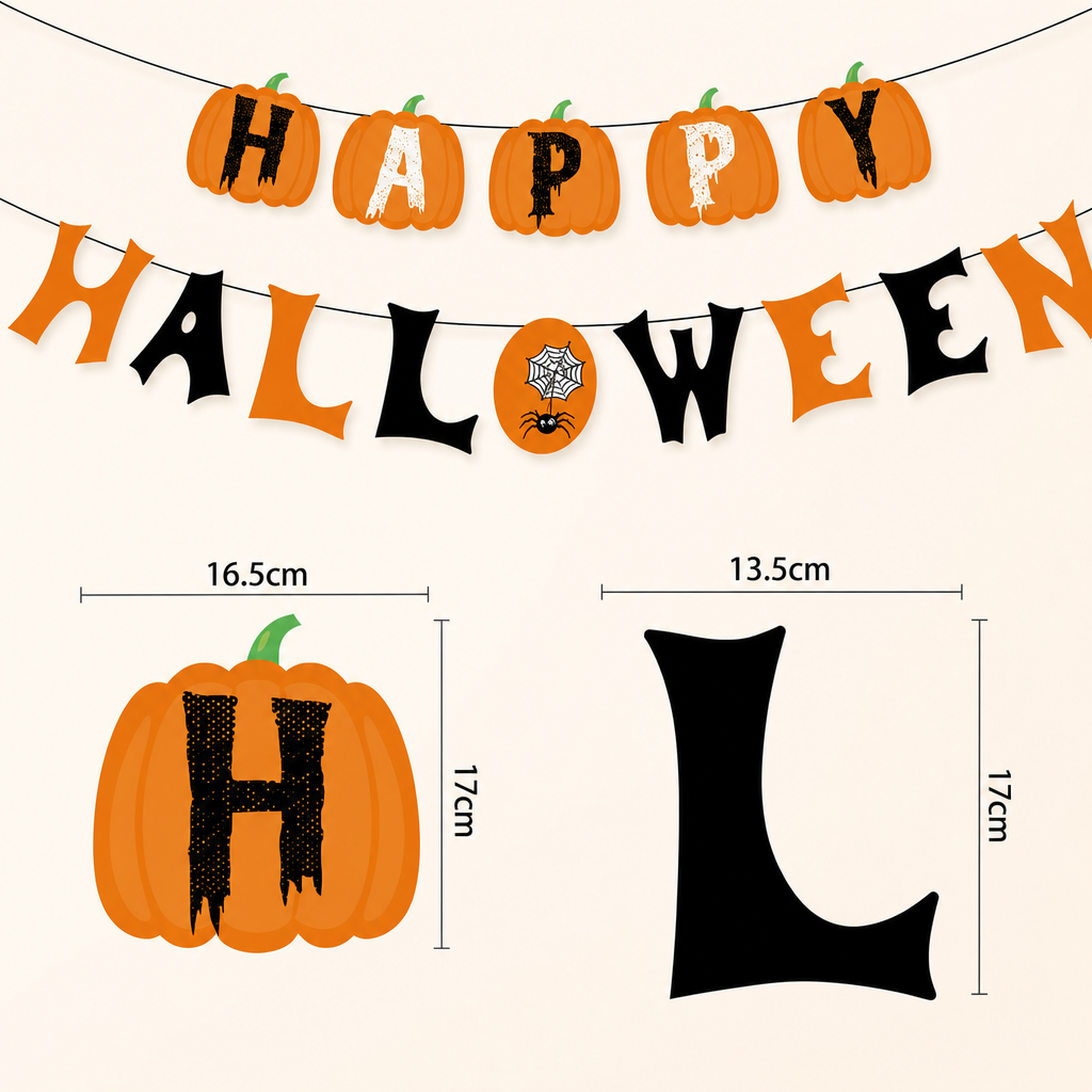 Halloween Party Banner – Happy Halloween Spiral Hanging Decorations