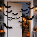 Halloween Glow in the Dark Bat Hanging Decorations – Bat Garland Set