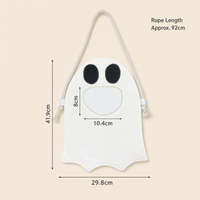 Halloween Ghost Bag – Spooky Drawstring Treat Bag