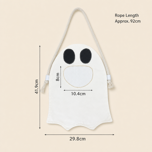 Halloween Ghost Bag – Spooky Drawstring Treat Bag