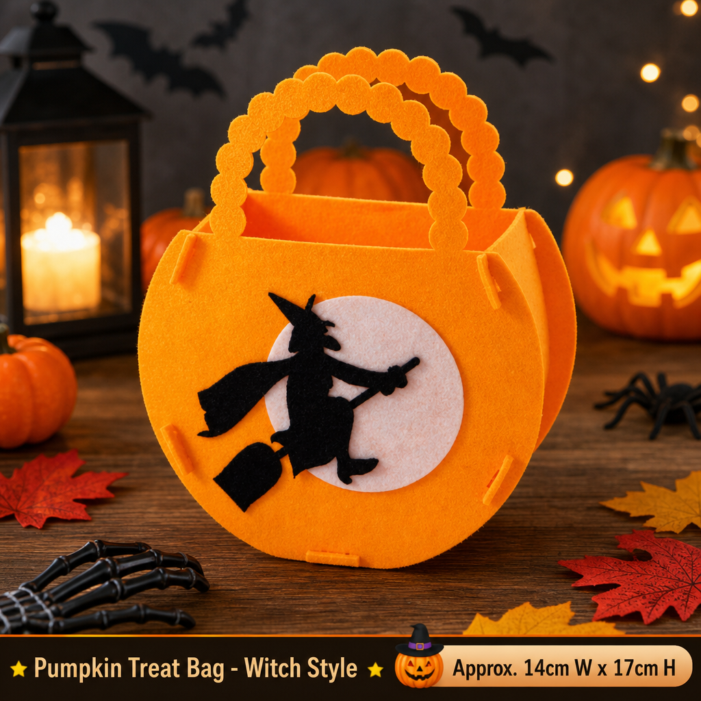Halloween Trick or Treat Bag – Pumpkin Ghost Candy Bag
