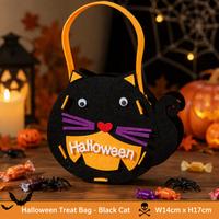 Halloween Candy Bag – Felt Trick or Treat Pumpkin Bag