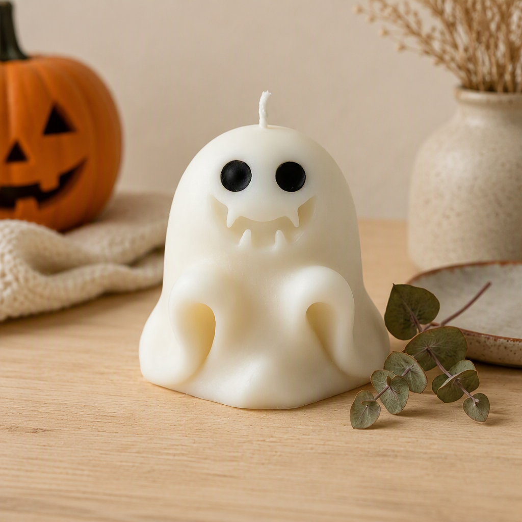 Halloween Ghost Scented Candle – Cute Ghost Decorative Party Favor