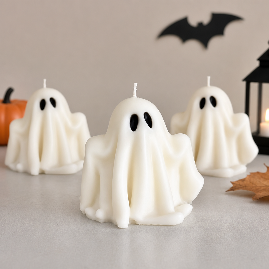 Halloween Ghost Scented Candle – Cute Ghost Decorative Party Favor