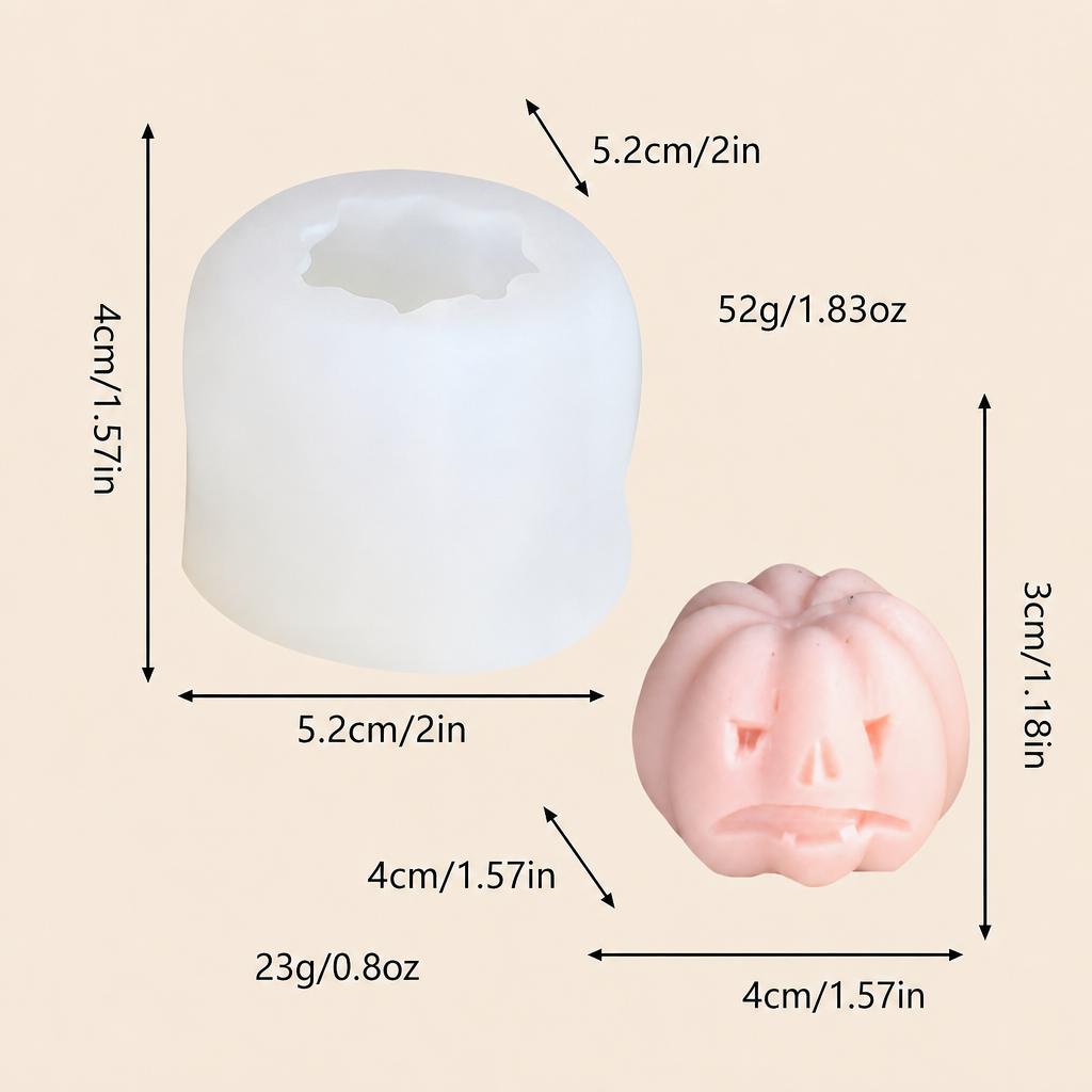 Halloween Ghost Candle Silicone Mold – Ghost Shaped Candle Making Mold