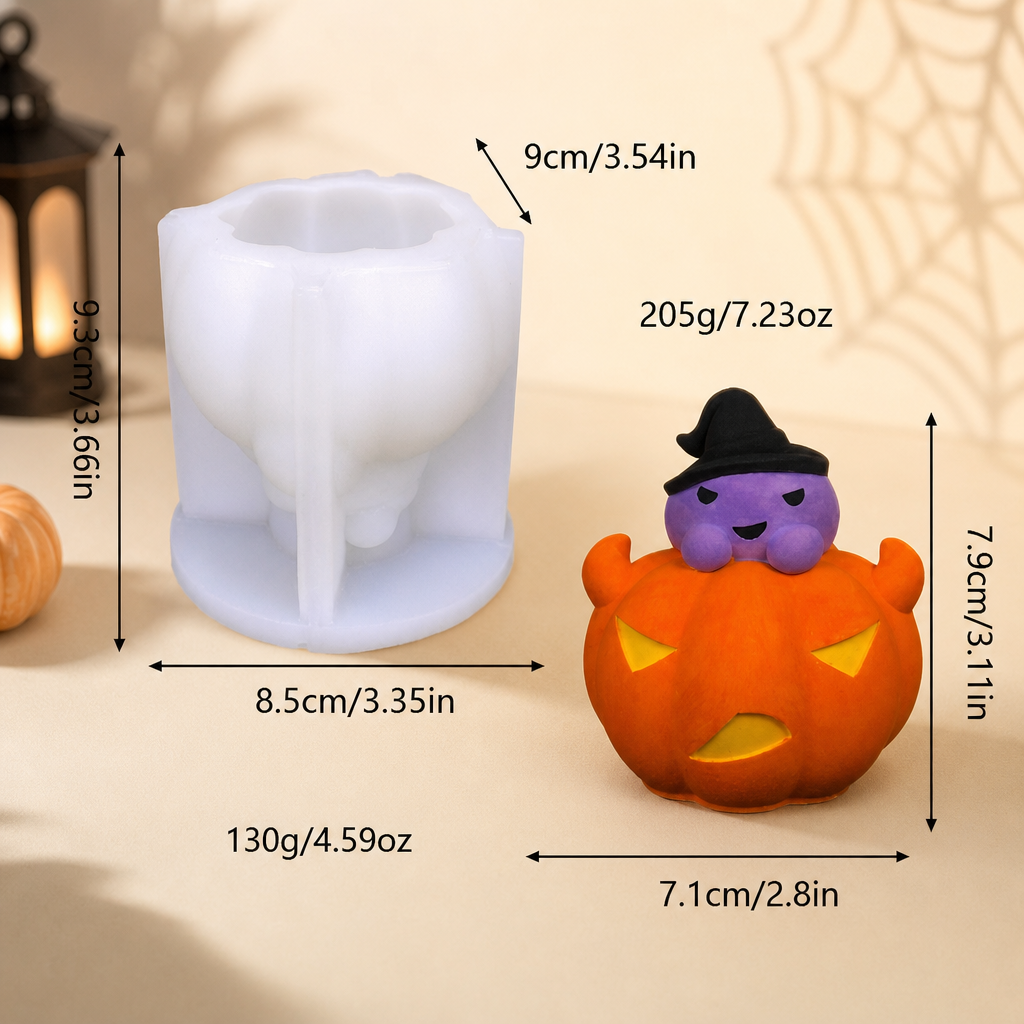 Halloween Ghost Candle Silicone Mold – Ghost Shaped Candle Making Mold
