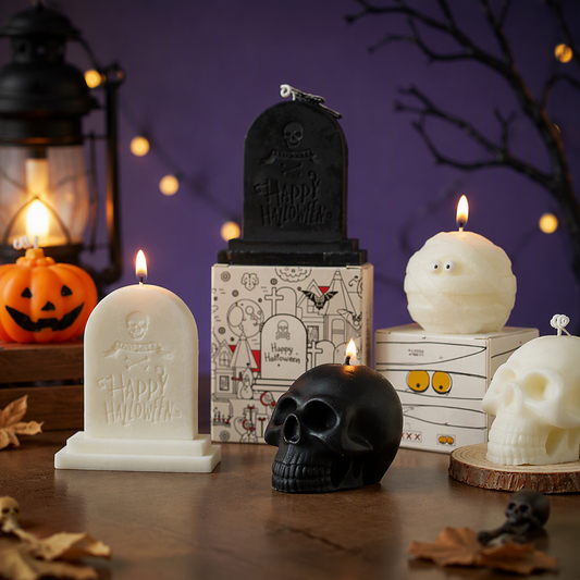 Halloween Pumpkin Skull Candle – Creative Scented Candle Holiday Gift