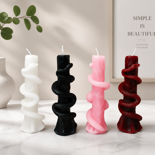 Snake Candle – Vintage Serpent Decorative Candle