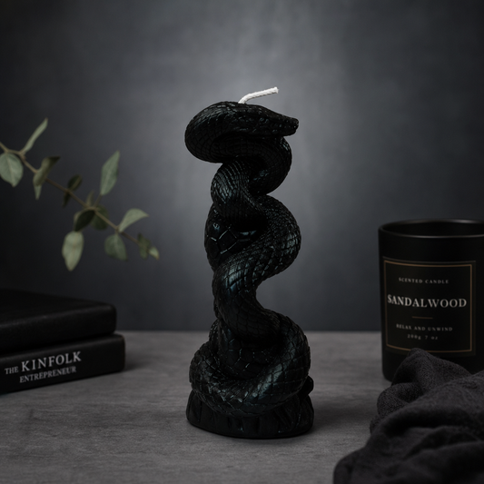 Snake Candle – Vintage Serpent Decorative Candle