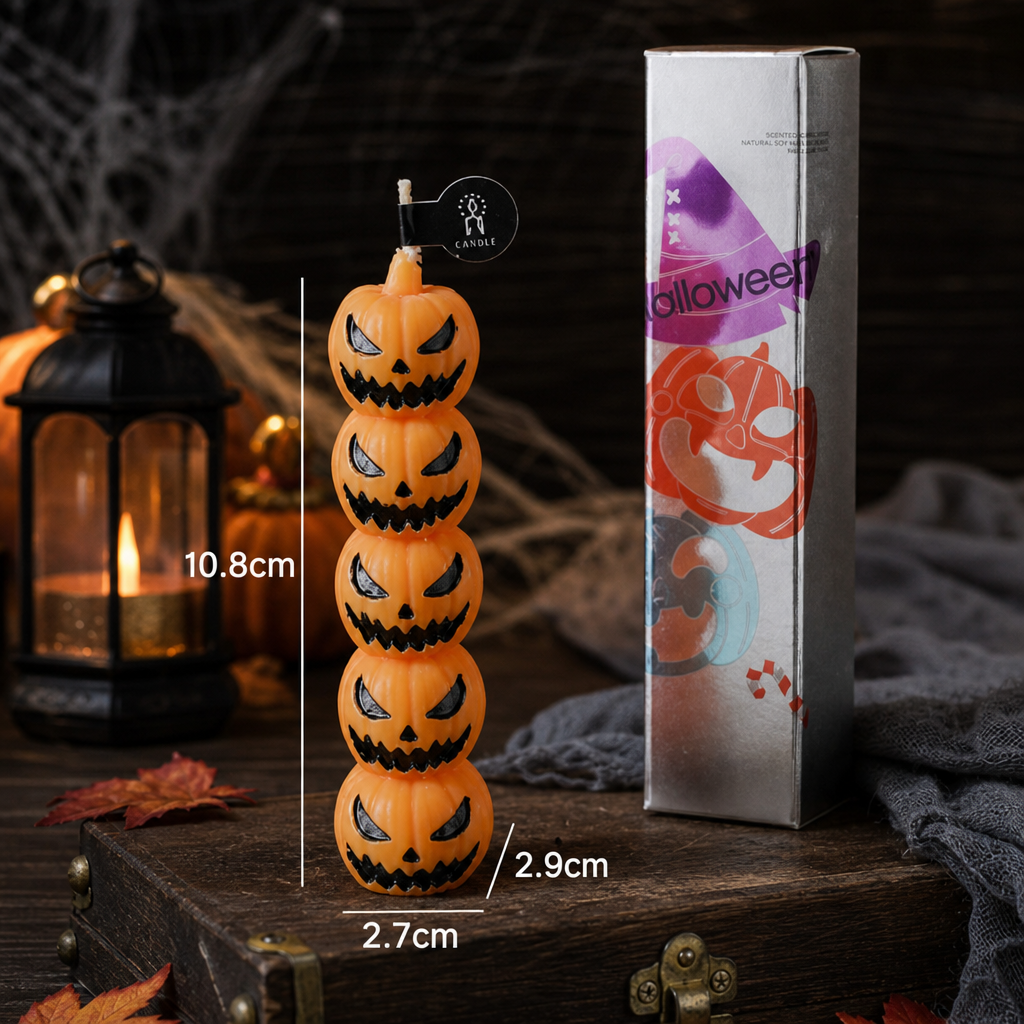 Halloween Scented Candle – Handmade Soy Wax Decorative Party Favor  Description