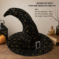 Halloween Witch Hat – Curved Horn Party Hat