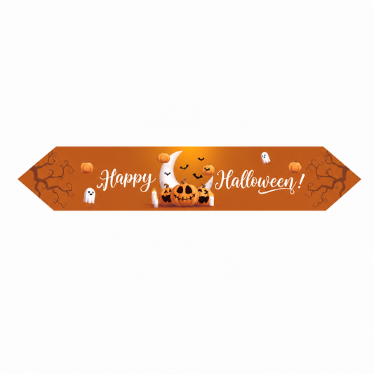 Halloween Table Runner – Cartoon Pumpkin Table Mat