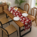 Christmas Linen Table Runner – Festive Holiday Tablecloth