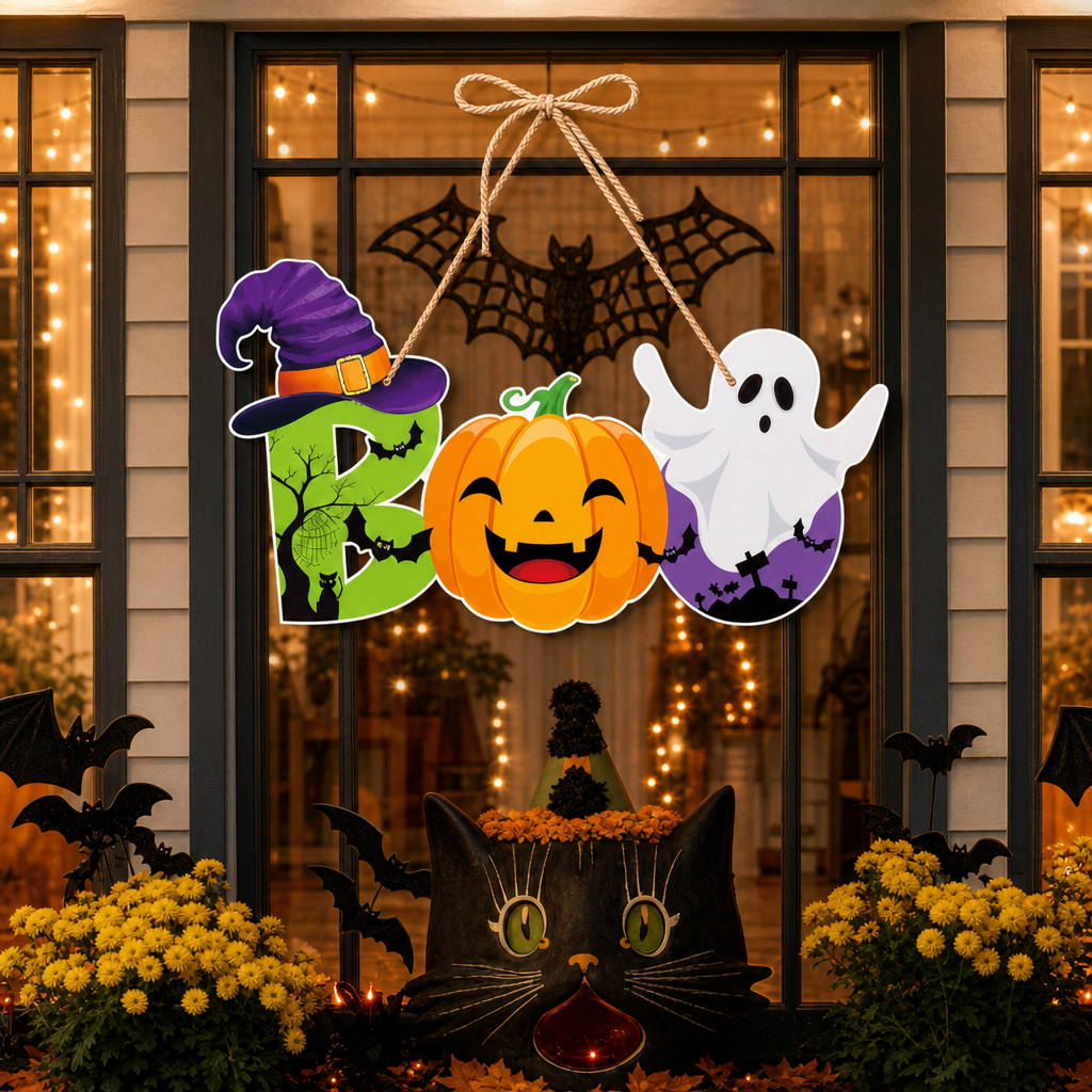 Halloween Pumpkin Hanging Decoration – Festive Party Decor