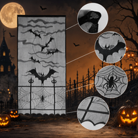 Halloween Door Curtain – Festive Party Entrance Hanging Decoration