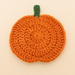 Handmade Halloween Pumpkin Coaster – Crochet Pumpkin Cup Mat