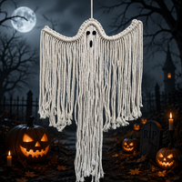 Halloween Black & White Ghost Wall Hanging Decor