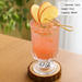 Glass Juice Cup – Clear Drinking Glass for Milk Tea and Beverages