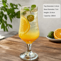 Glass Juice Cup – Clear Drinking Glass for Milk Tea and Beverages
