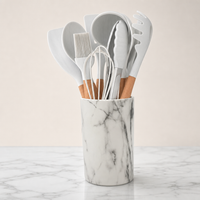 Multifunctional Kitchen Storage Holder – Plastic Utensil Organizer