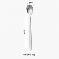 Stainless Steel Long Handle Stirring Spoon – Extended Small Soup Spoon