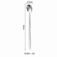 Stainless Steel Long Handle Stirring Spoon – Extended Small Soup Spoon